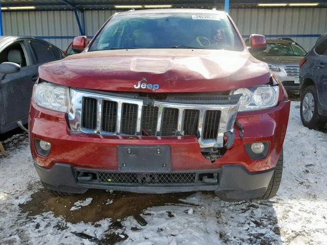 1C4RJFAGXDC633659 - 2013 JEEP GRAND CHER MAROON photo 9