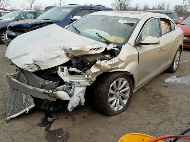 1G4GB5G31FF222120 - 2015 BUICK LACROSSE TAN photo 2