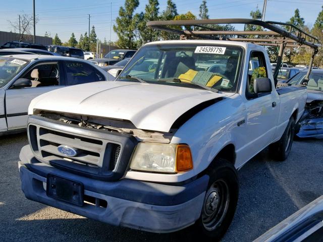 1FTYR10E34PB10399 - 2004 FORD RANGER WHITE photo 2