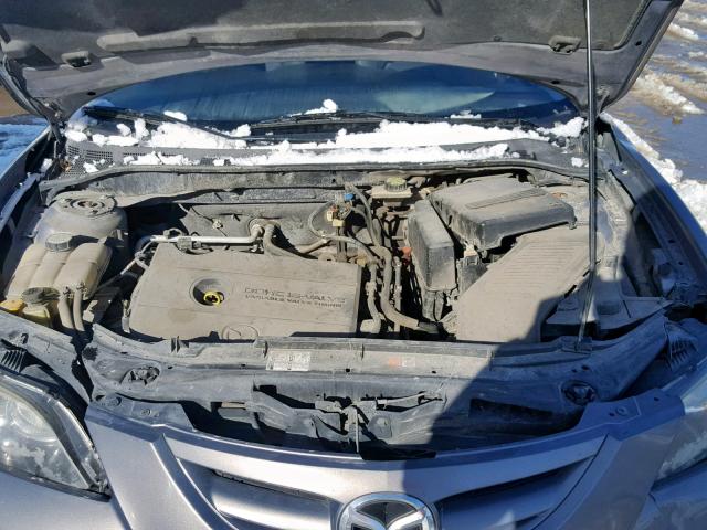 JM1BK323X71713231 - 2007 MAZDA 3 S GRAY photo 7