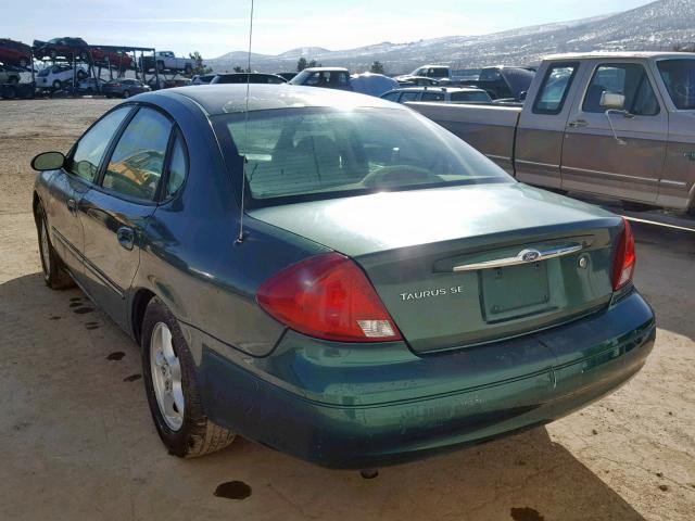 1FAFP55S2YA103414 - 2000 FORD TAURUS SES GREEN photo 3