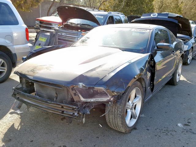 1ZVBP8CH7A5112641 - 2010 FORD MUSTANG GT BLACK photo 2