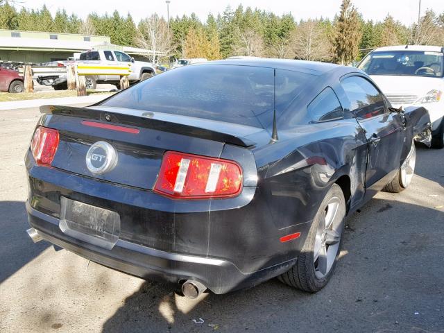 1ZVBP8CH7A5112641 - 2010 FORD MUSTANG GT BLACK photo 4