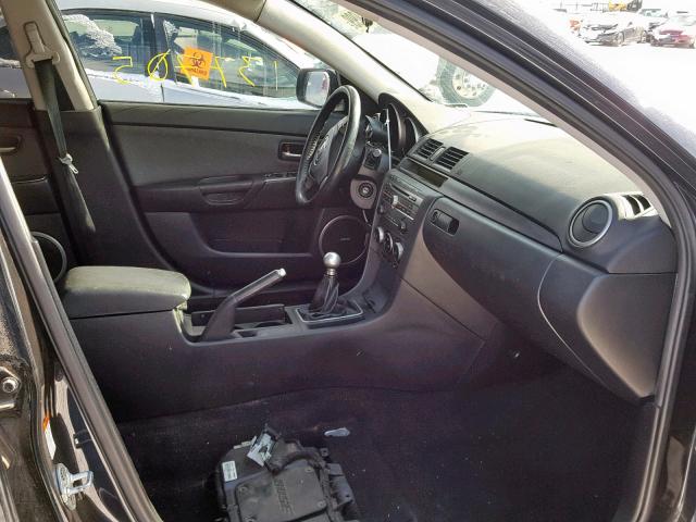 JM1BK34L381830163 - 2008 MAZDA SPEED 3 BLACK photo 5