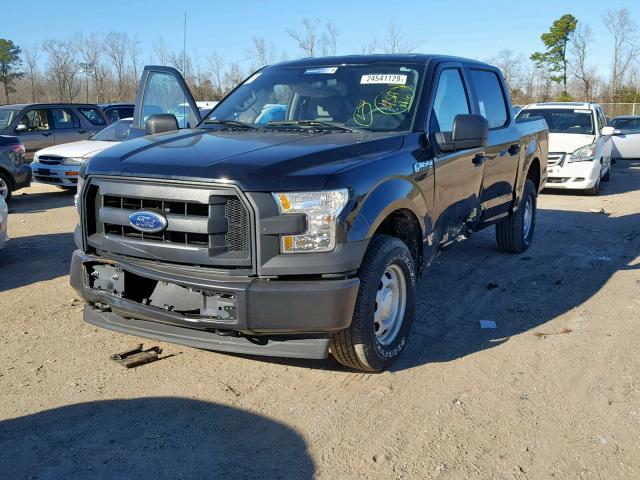 1FTEW1E82HKE40312 - 2017 FORD F150 SUPER BLACK photo 2