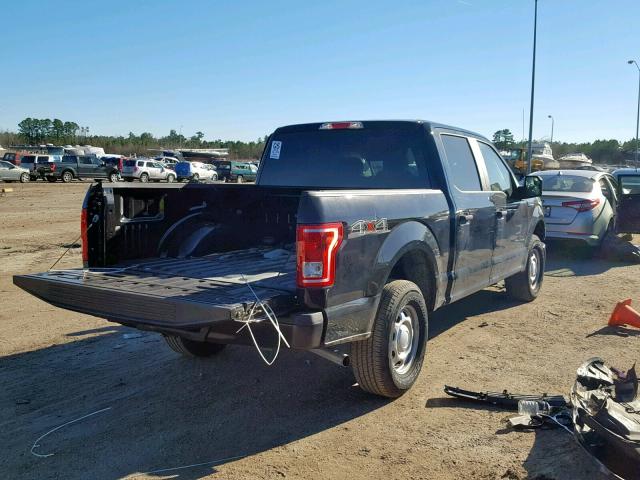 1FTEW1E82HKE40312 - 2017 FORD F150 SUPER BLACK photo 4