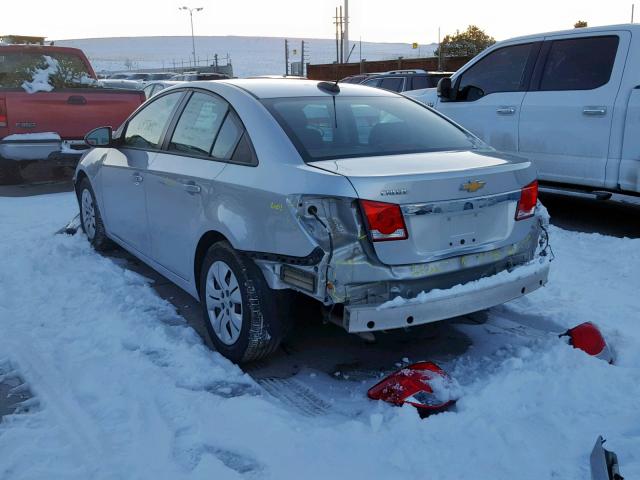 1G1PA5SH5F7177910 - 2015 CHEVROLET CRUZE LS SILVER photo 9