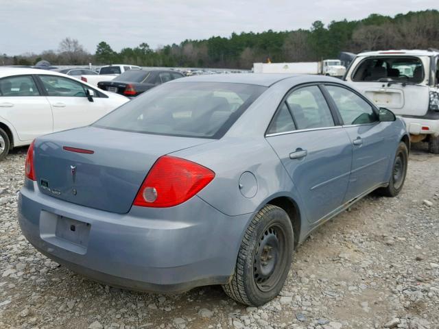 1G2ZF58B974265824 - 2007 PONTIAC G6 VALUE L BLUE photo 4