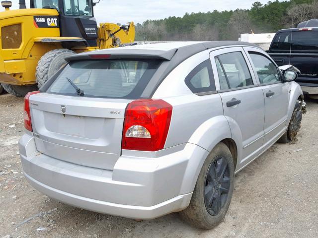 1B3HB48B07D115762 - 2007 DODGE CALIBER SX SILVER photo 4