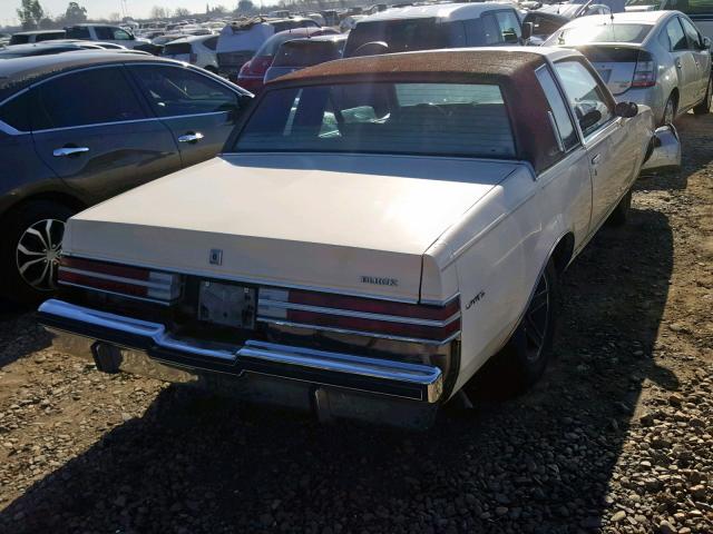 1G4AM47A5EH495993 - 1984 BUICK REGAL LIMI BEIGE photo 4