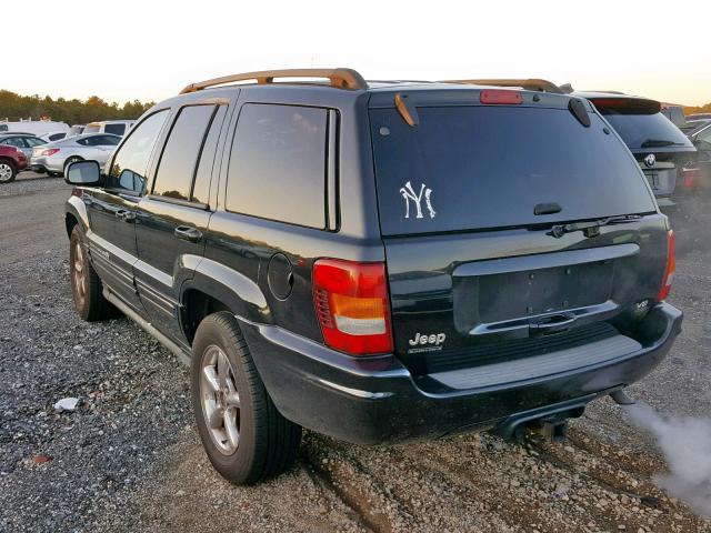 1J8GW68JX2C291243 - 2002 JEEP GRAND CHER GRAY photo 3