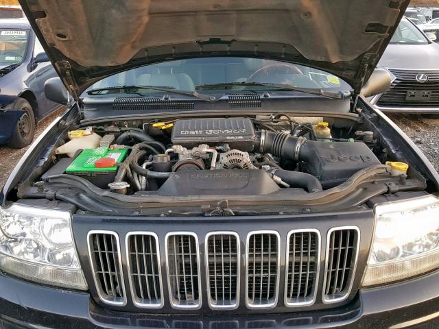 1J8GW68JX2C291243 - 2002 JEEP GRAND CHER GRAY photo 7