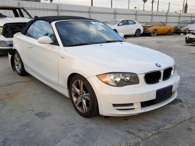 WBAUL73568VE88782 - 2008 BMW 128 I WHITE photo 1