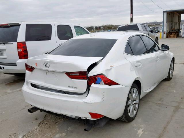 JTHBF1D29F5070423 - 2015 LEXUS IS 250 WHITE photo 4