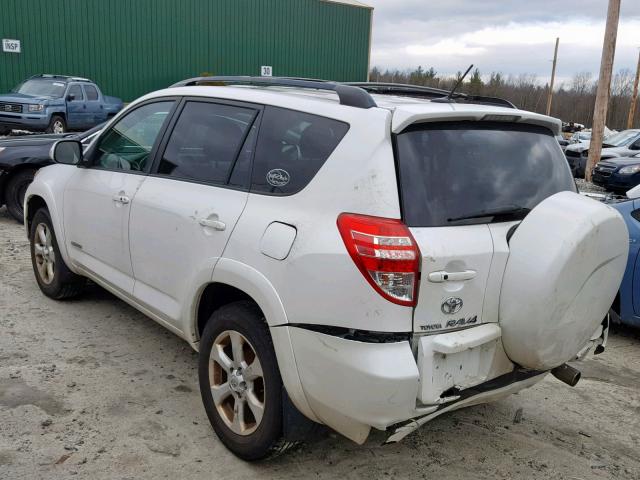 2T3DF4DV7AW027657 - 2010 TOYOTA RAV4 LIMIT WHITE photo 3