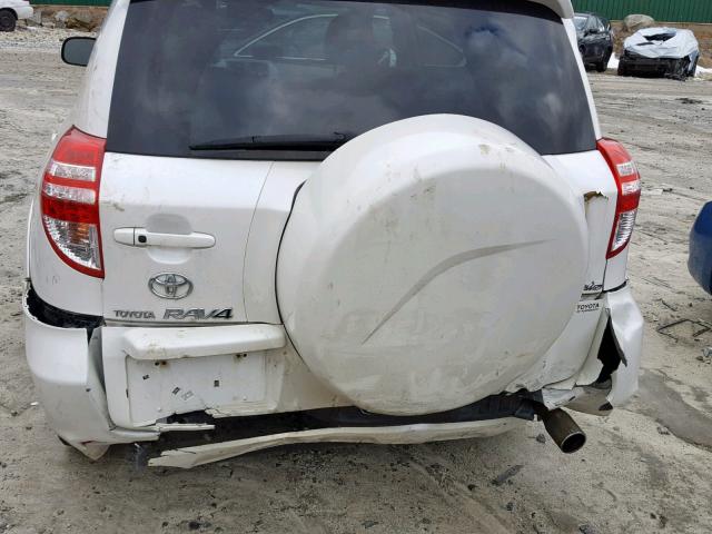 2T3DF4DV7AW027657 - 2010 TOYOTA RAV4 LIMIT WHITE photo 9