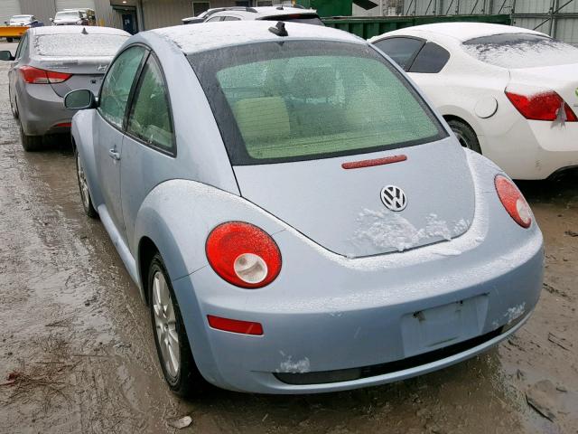 3VWRW3AGXAM024711 - 2010 VOLKSWAGEN NEW BEETLE BLUE photo 3