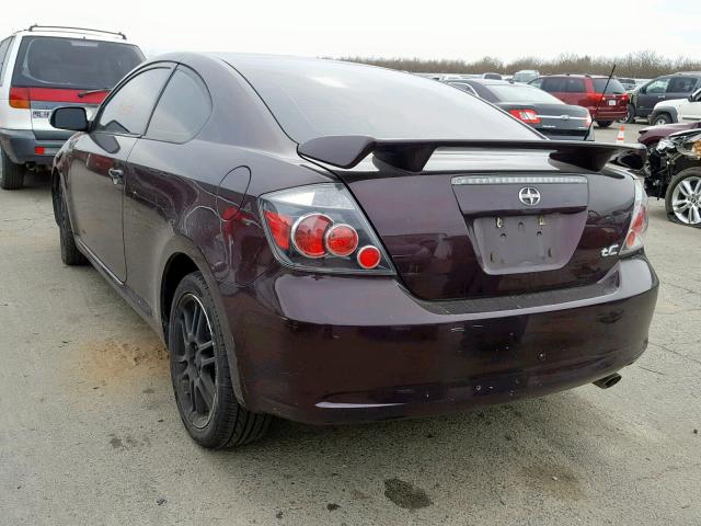 JTKDE167980265954 - 2008 TOYOTA SCION PURPLE photo 3