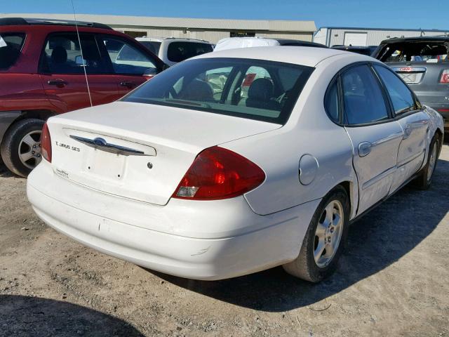 1FAFP55UX2A124035 - 2002 FORD TAURUS SES WHITE photo 4