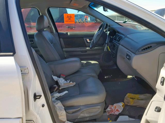 1FAFP55UX2A124035 - 2002 FORD TAURUS SES WHITE photo 5