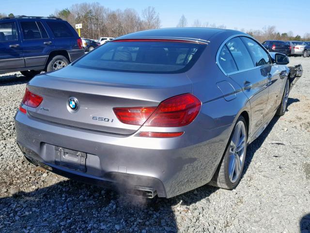 WBA6B4C52DDG67993 - 2013 BMW 650 XI GRAY photo 4