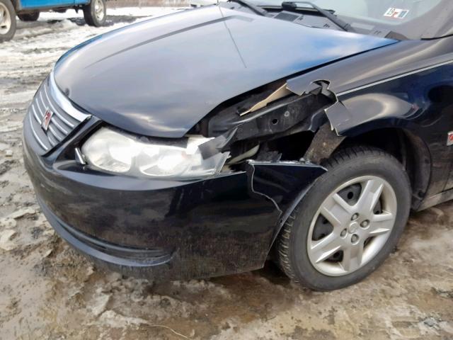 1G8AJ58F76Z123509 - 2006 SATURN ION LEVEL BLACK photo 9