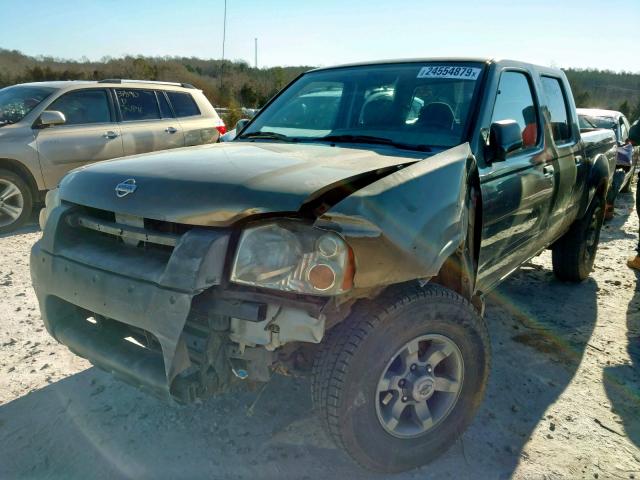 1N6ED27T51C403734 - 2001 NISSAN FRONTIER C GOLD photo 2