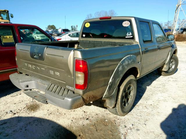 1N6ED27T51C403734 - 2001 NISSAN FRONTIER C GOLD photo 4