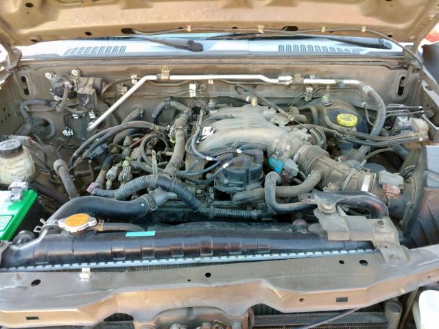 1N6ED27T51C403734 - 2001 NISSAN FRONTIER C GOLD photo 7