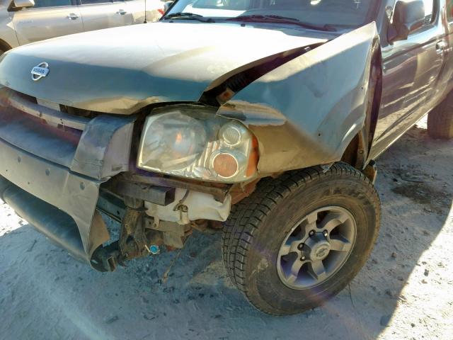 1N6ED27T51C403734 - 2001 NISSAN FRONTIER C GOLD photo 9