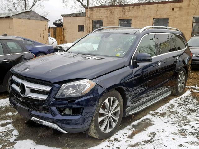 4JGDF6EE5FA517980 - 2015 MERCEDES-BENZ GL 450 4MA BLUE photo 2