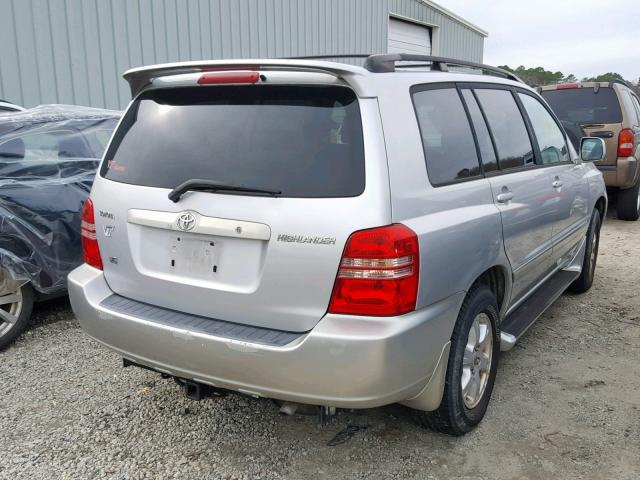 JTEGF21A120062182 - 2002 TOYOTA HIGHLANDER SILVER photo 4