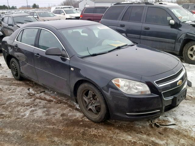 1G1ZG57N58F228210 - 2008 CHEVROLET MALIBU LS შავი ფოტო 1