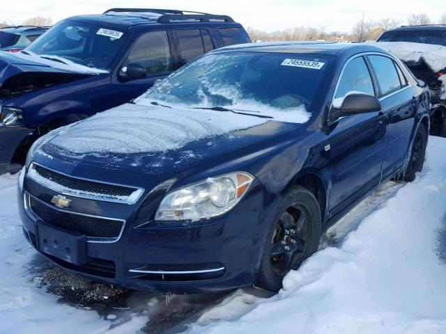 1G1ZG57N58F228210 - 2008 CHEVROLET MALIBU LS შავი ფოტო 2