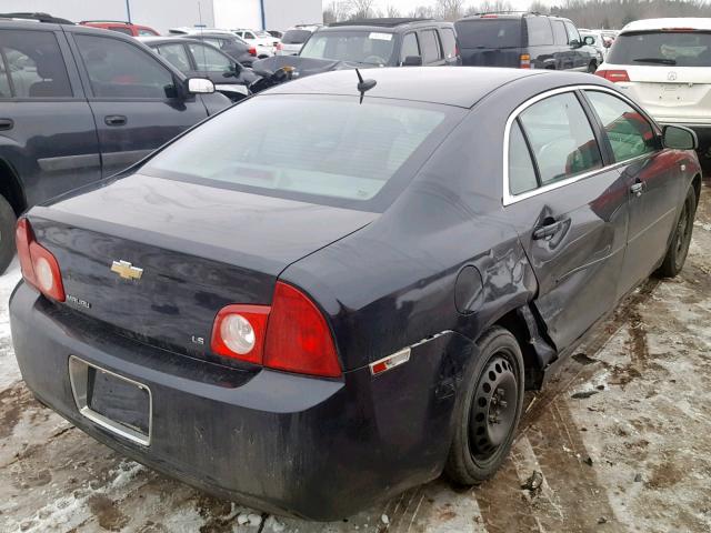 1G1ZG57N58F228210 - 2008 CHEVROLET MALIBU LS შავი ფოტო 4