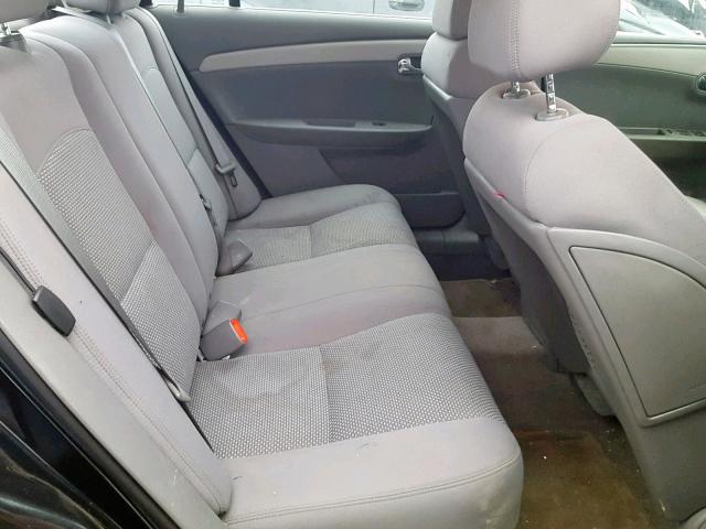 1G1ZG57N58F228210 - 2008 CHEVROLET MALIBU LS შავი ფოტო 6