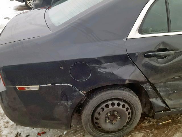 1G1ZG57N58F228210 - 2008 CHEVROLET MALIBU LS შავი ფოტო 9