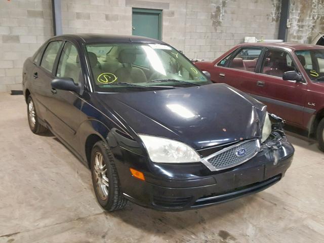 1FAFP34NX5W257108 - 2005 FORD FOCUS ZX4 BLACK photo 1