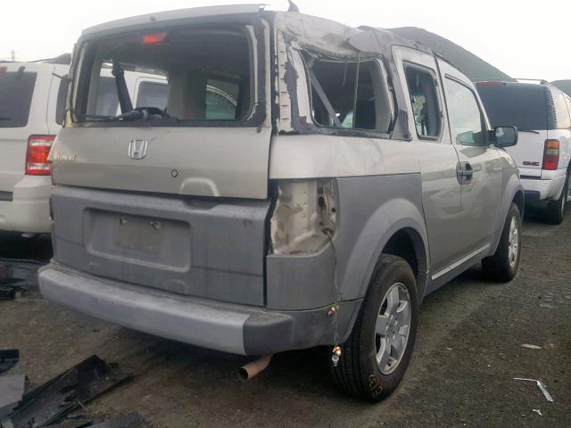 5J6YH18564L001007 - 2004 HONDA ELEMENT EX SILVER photo 4