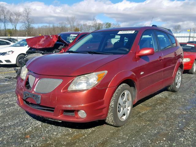 5Y2SL63895Z422257 - 2005 PONTIAC VIBE MAROON photo 2