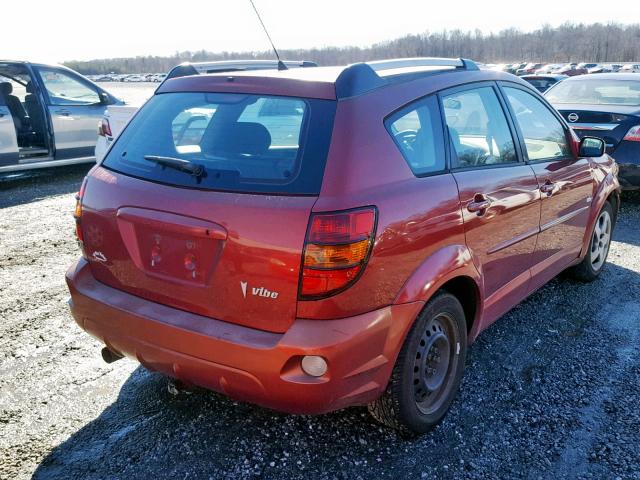 5Y2SL63895Z422257 - 2005 PONTIAC VIBE MAROON photo 4