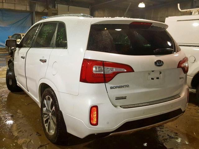 5XYKWDA71FG637640 - 2015 KIA SORENTO SX WHITE photo 3