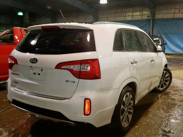 5XYKWDA71FG637640 - 2015 KIA SORENTO SX WHITE photo 4