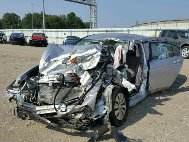 1HGCP2F35BA086815 - 2011 HONDA ACCORD LX SILVER photo 2