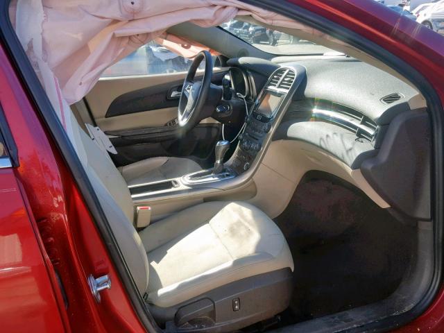 1G11D5RR9DF107941 - 2013 CHEVROLET MALIBU 1LT RED photo 5