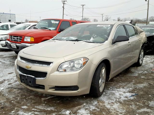 1G1ZB5EB9AF156280 - 2010 CHEVROLET MALIBU LS TAN photo 2
