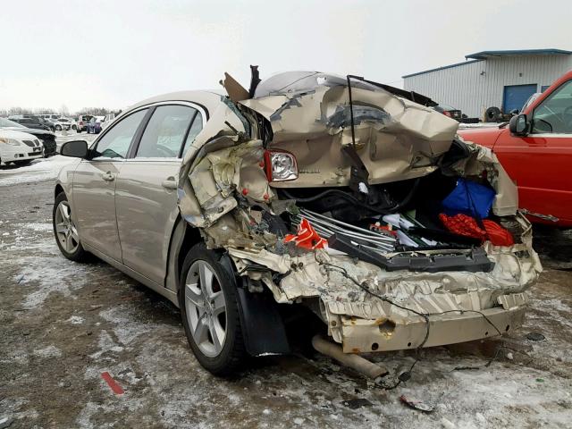 1G1ZB5EB9AF156280 - 2010 CHEVROLET MALIBU LS TAN photo 3