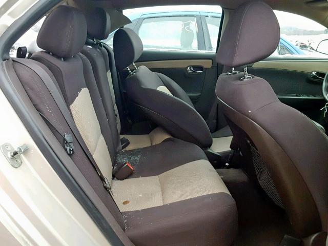 1G1ZB5EB9AF156280 - 2010 CHEVROLET MALIBU LS TAN photo 6