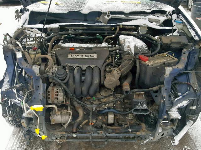 JHLRD78844C044606 - 2004 HONDA CR-V EX BLUE photo 7