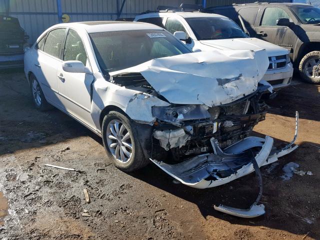 KMHFC46F68A287544 - 2008 HYUNDAI AZERA SE WHITE photo 1